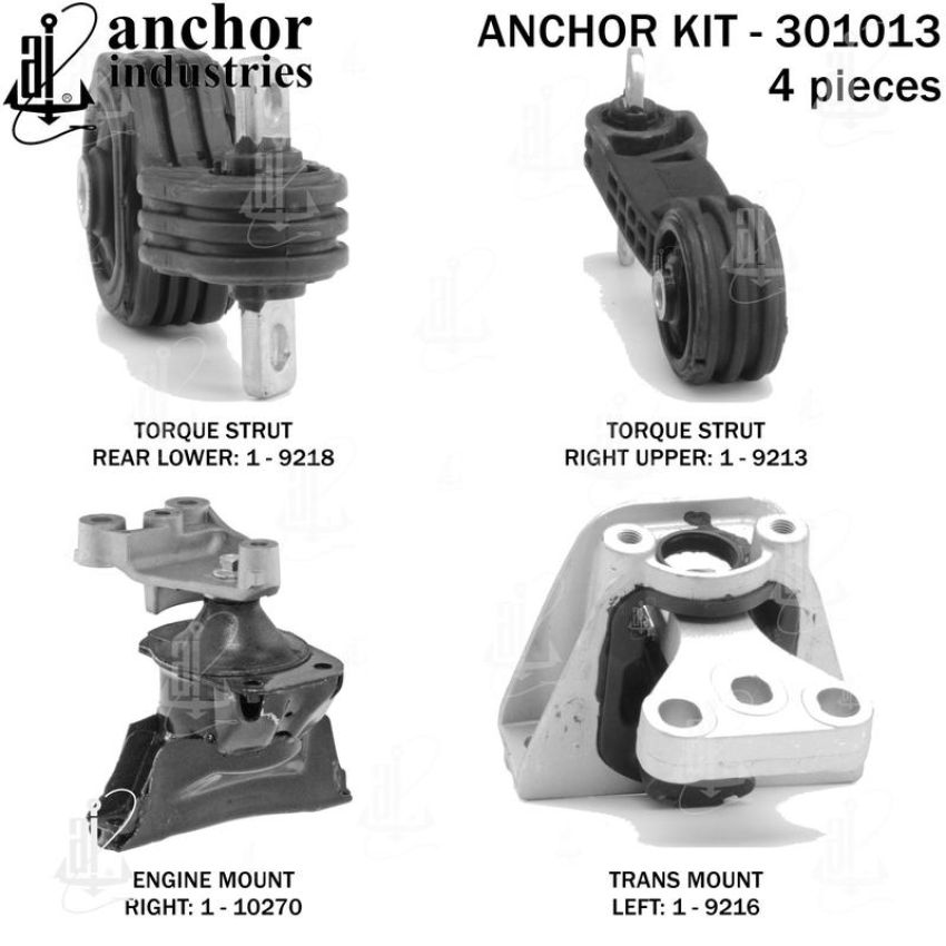 ANCHOR MOUNTS 301013 ENGINE MNT KIT