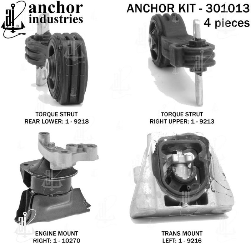 ANCHOR MOUNTS 301013 ENGINE MNT KIT