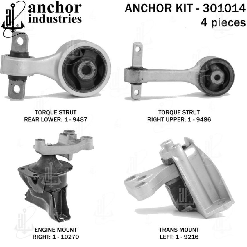 ANCHOR MOUNTS 301014 ENGINE MNT KIT