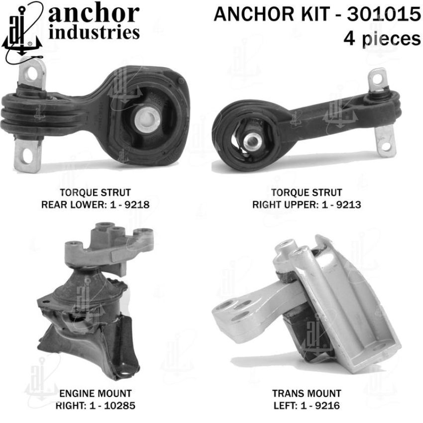 ANCHOR MOUNTS 301015 ENGINE MNT KIT