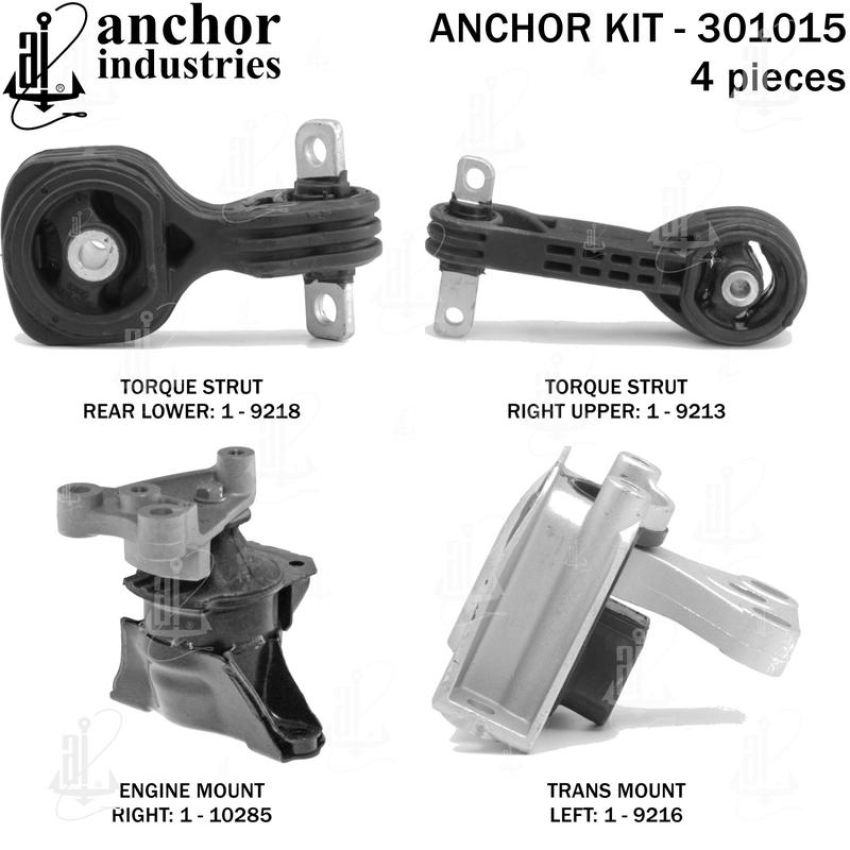 ANCHOR MOUNTS 301015 ENGINE MNT KIT
