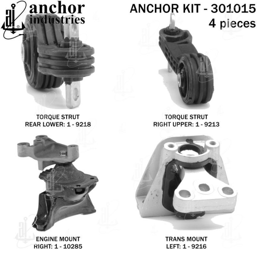 ANCHOR MOUNTS 301015 ENGINE MNT KIT