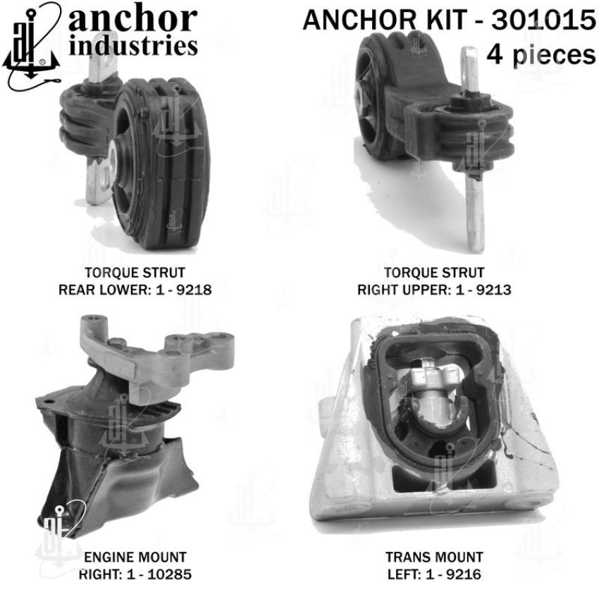 ANCHOR MOUNTS 301015 ENGINE MNT KIT