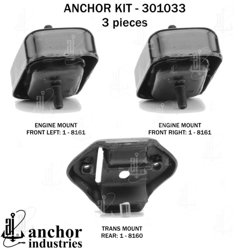 ANCHOR MOUNTS 301033 ENGINE MNT KIT