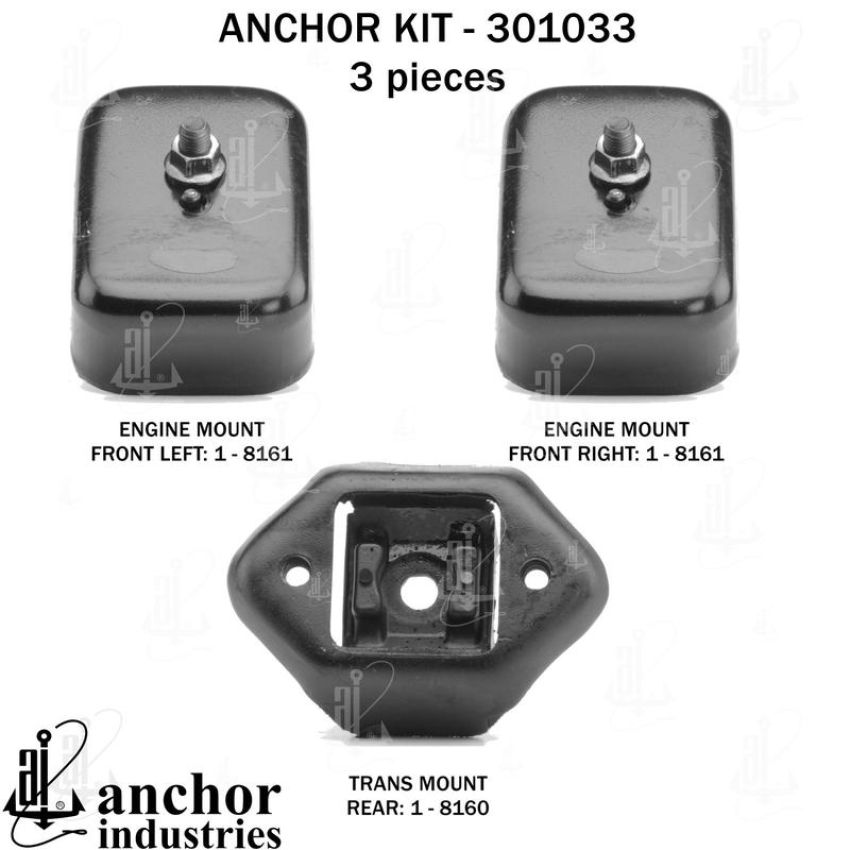 ANCHOR MOUNTS 301033 ENGINE MNT KIT