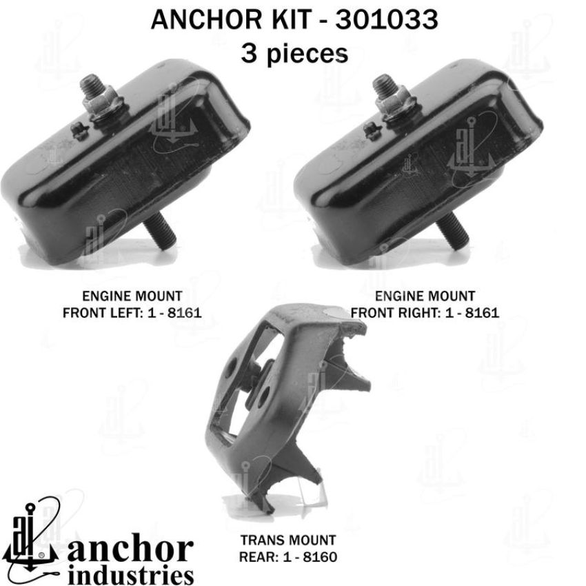 ANCHOR MOUNTS 301033 ENGINE MNT KIT