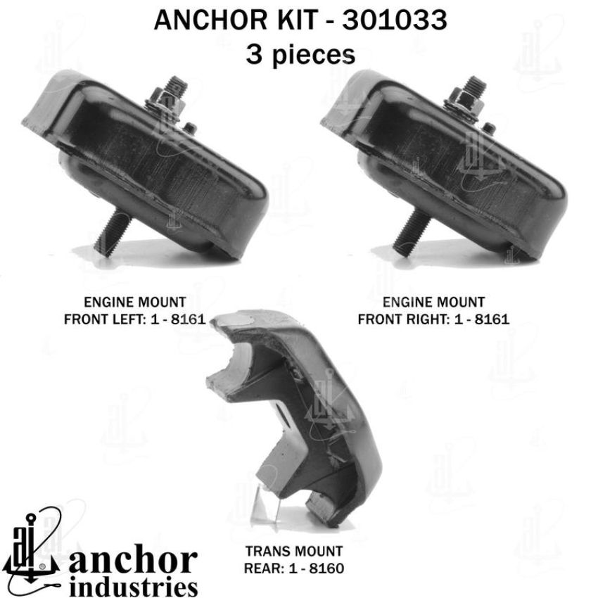 ANCHOR MOUNTS 301033 ENGINE MNT KIT