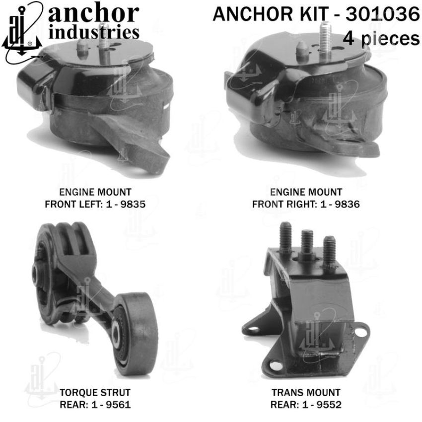 ANCHOR MOUNTS 301036 ENGINE MNT KIT
