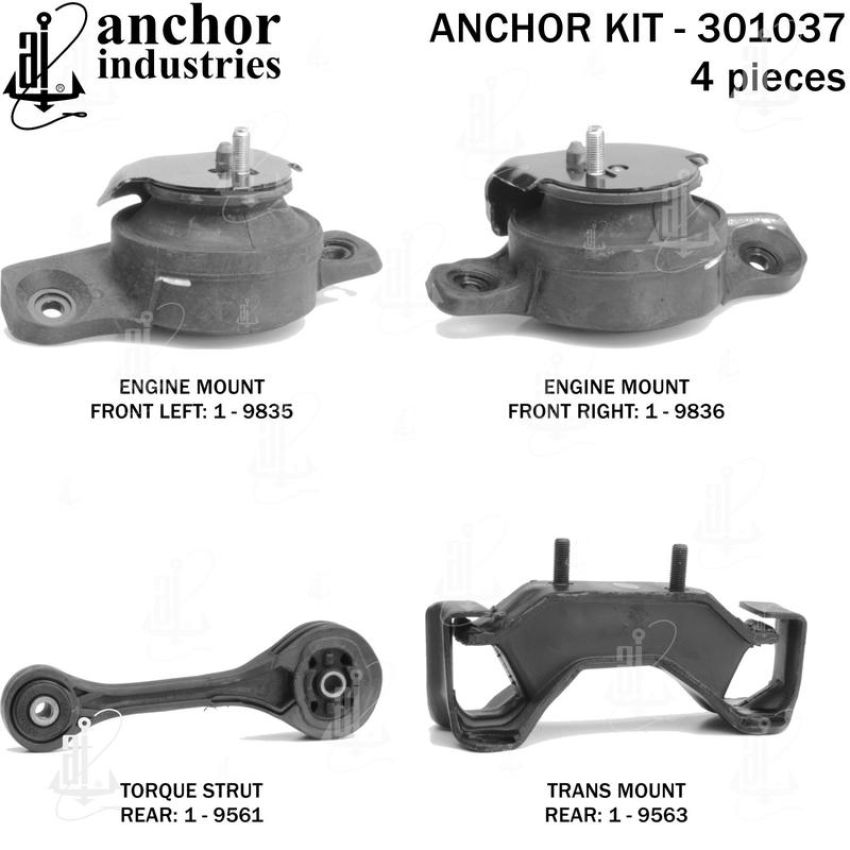 ANCHOR MOUNTS 301037 ENGINE MNT KIT