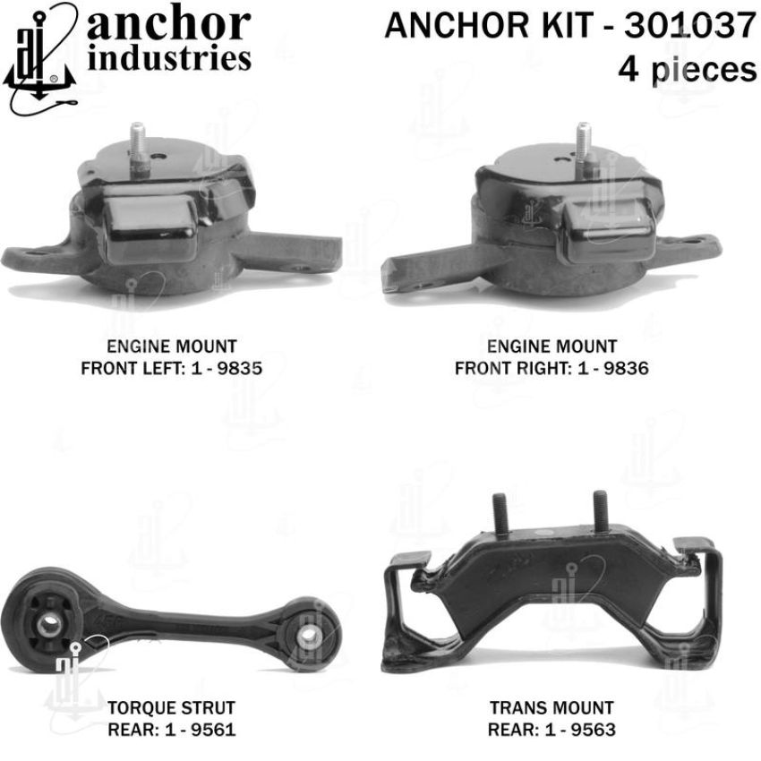 ANCHOR MOUNTS 301037 ENGINE MNT KIT