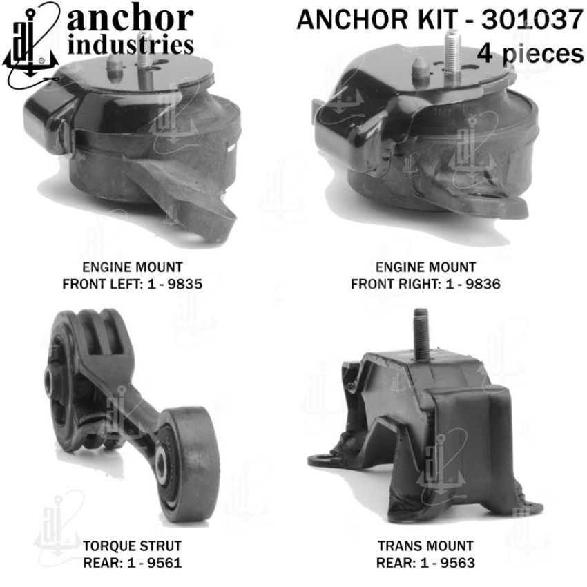 ANCHOR MOUNTS 301037 ENGINE MNT KIT