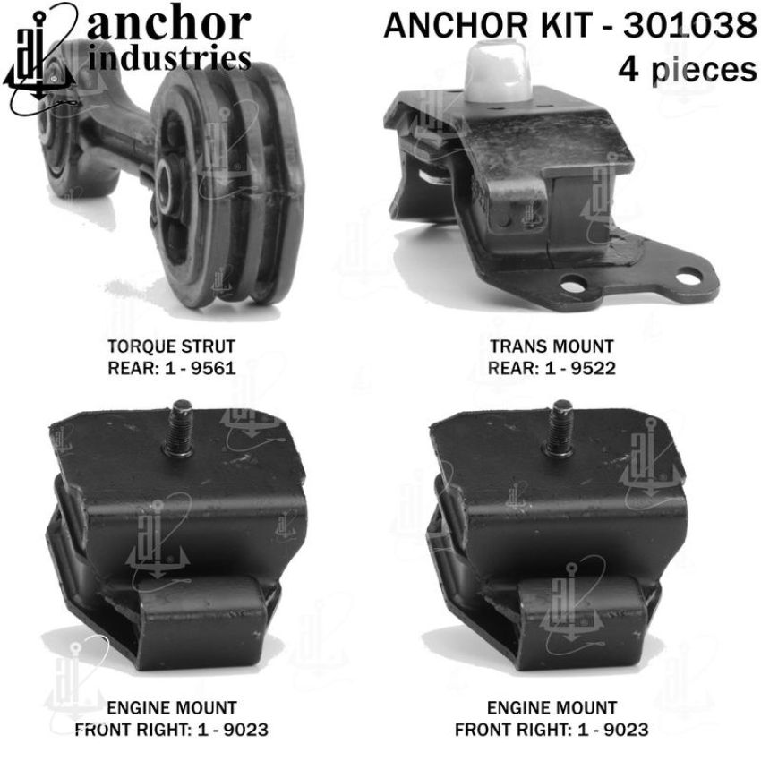 ANCHOR MOUNTS 301038 ENGINE MNT KIT