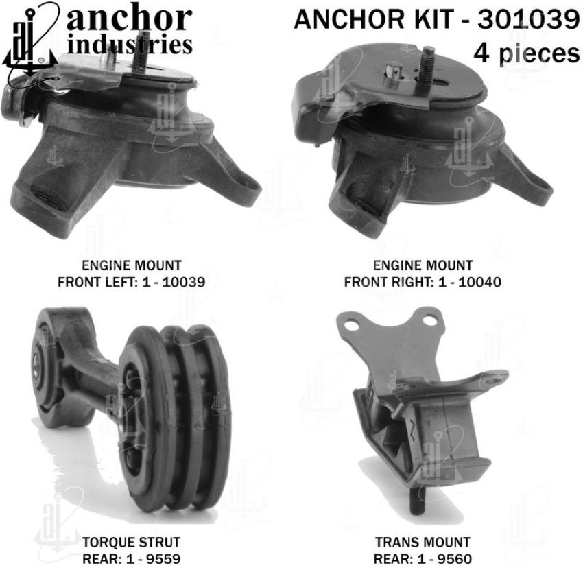 ANCHOR MOUNTS 301039 ENGINE MNT KIT