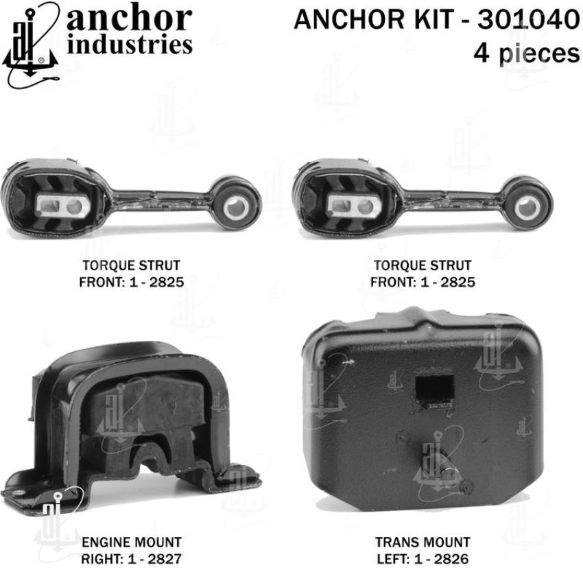 ANCHOR MOUNTS 301040 ENGINE MNT KIT