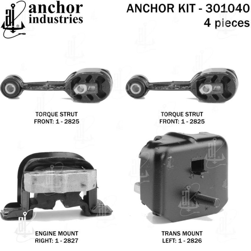 ANCHOR MOUNTS 301040 ENGINE MNT KIT