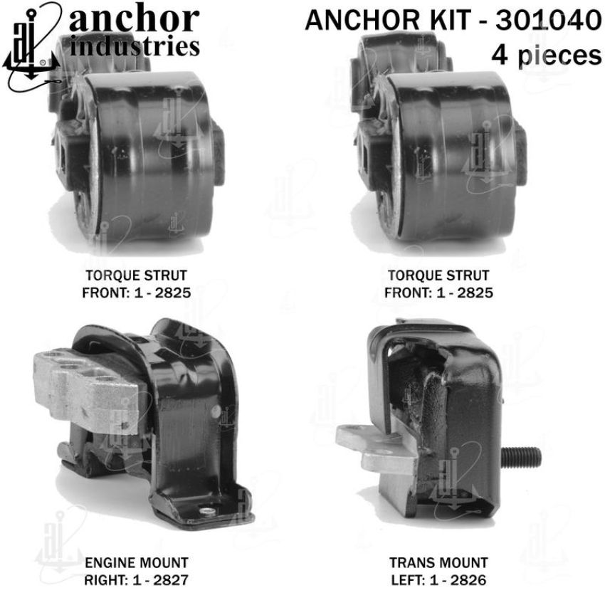 ANCHOR MOUNTS 301040 ENGINE MNT KIT