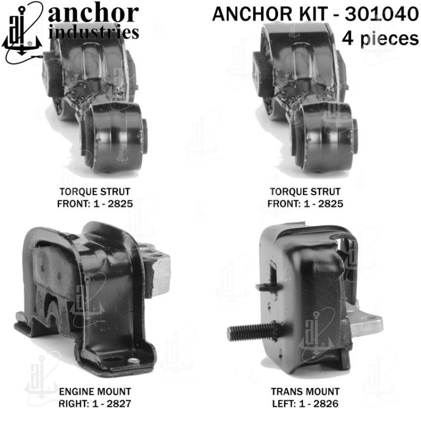 ANCHOR MOUNTS 301040 ENGINE MNT KIT