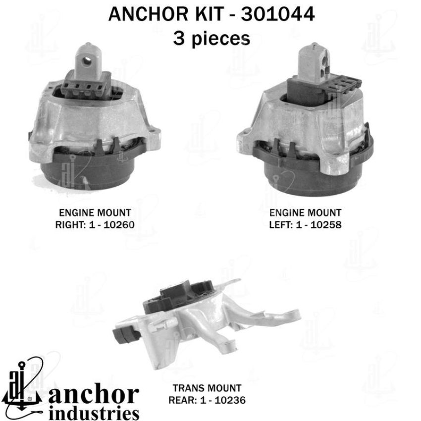 ANCHOR MOUNTS 301044 ENGINE MNT KIT