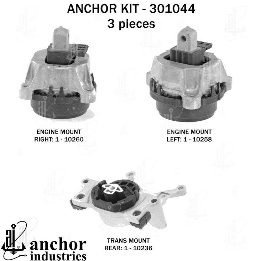 ANCHOR MOUNTS 301044 ENGINE MNT KIT