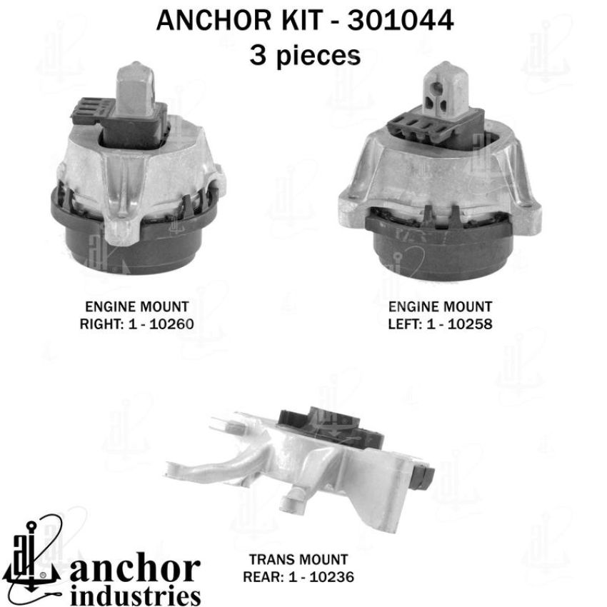 ANCHOR MOUNTS 301044 ENGINE MNT KIT