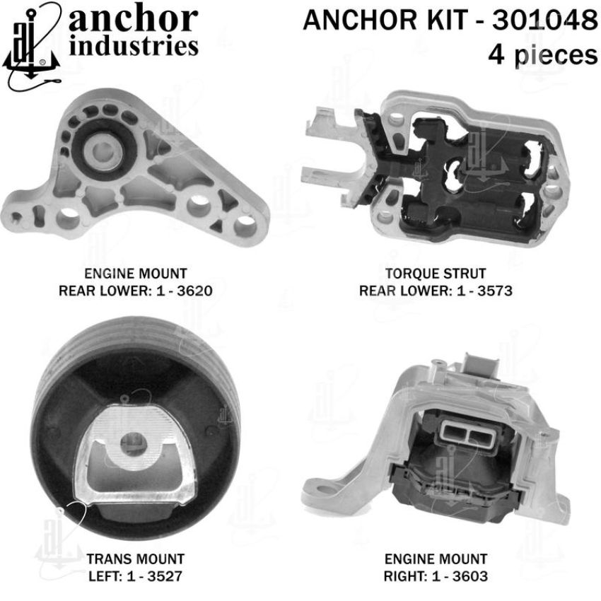ANCHOR MOUNTS 301048 ENGINE MNT KIT
