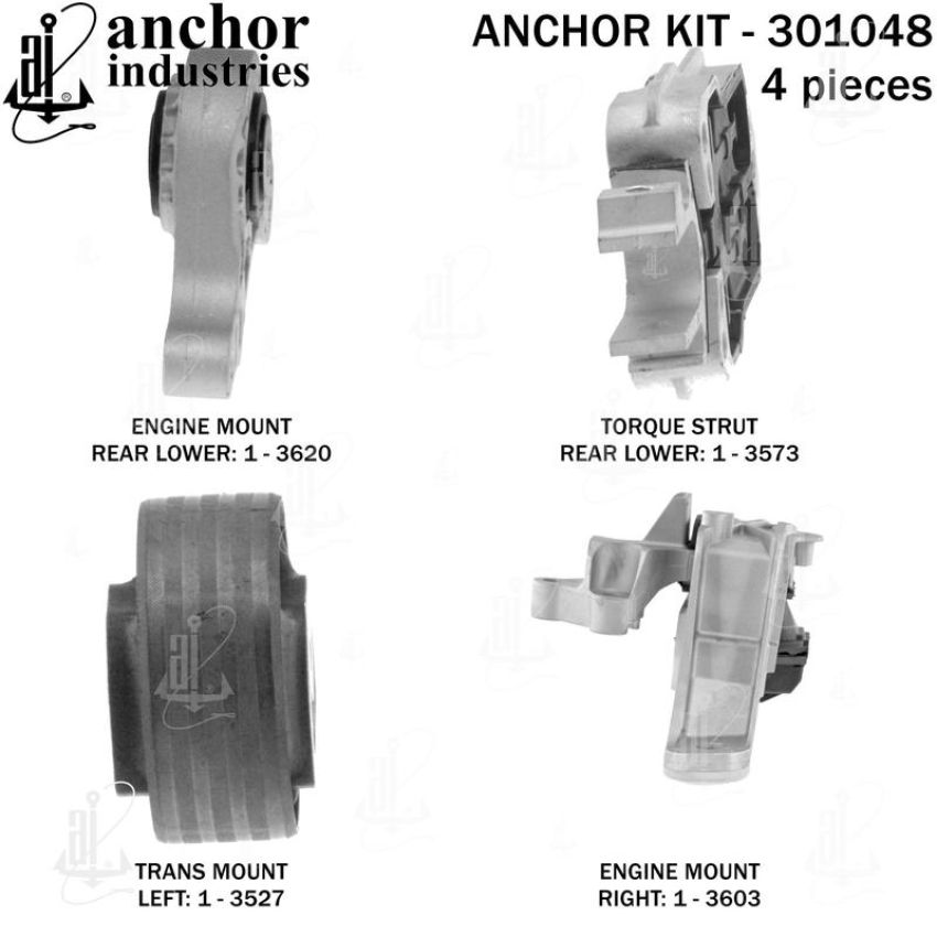 ANCHOR MOUNTS 301048 ENGINE MNT KIT