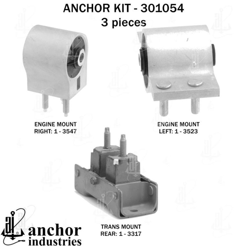 ANCHOR MOUNTS 301054 ENGINE MNT KIT