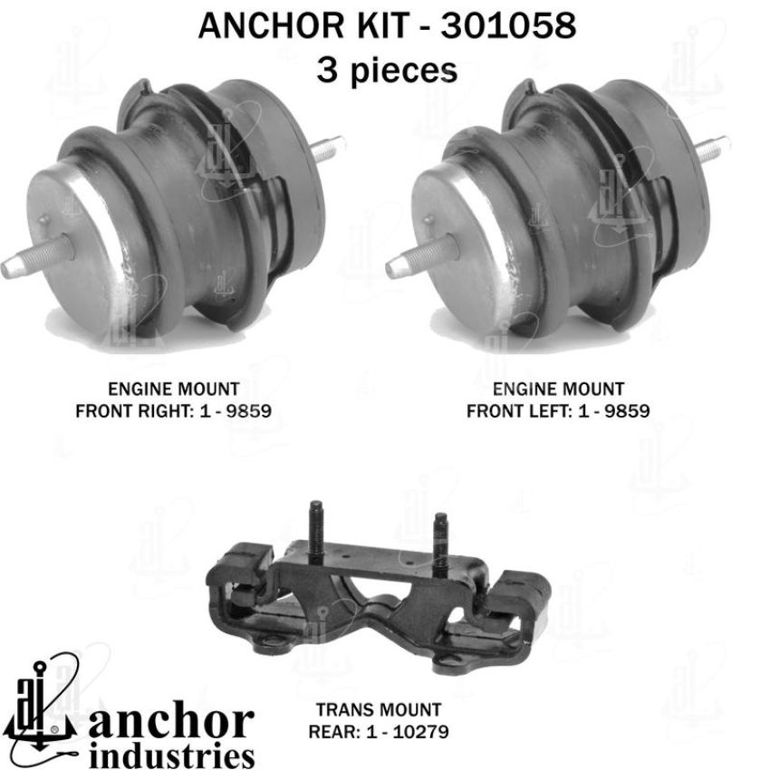 ANCHOR MOUNTS 301058 ENGINE MNT KIT