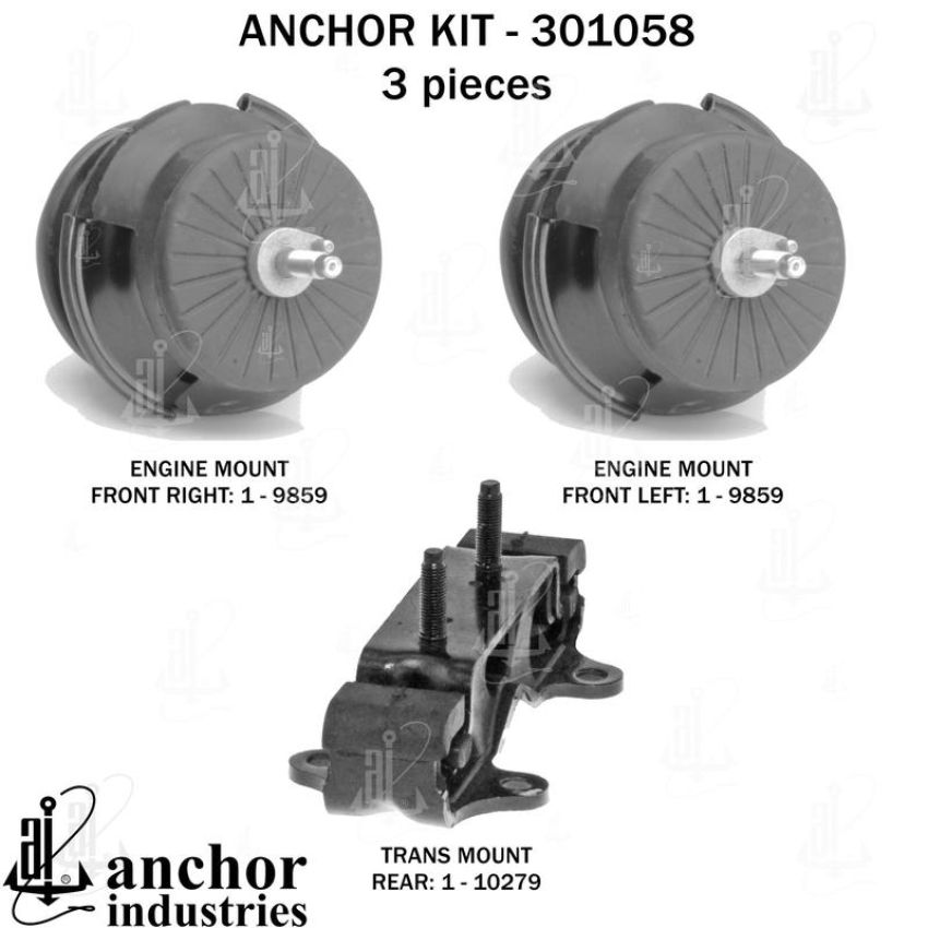 ANCHOR MOUNTS 301058 ENGINE MNT KIT