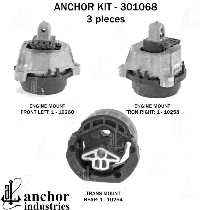 ANCHOR MOUNTS 301068 ENGINE MNT KIT
