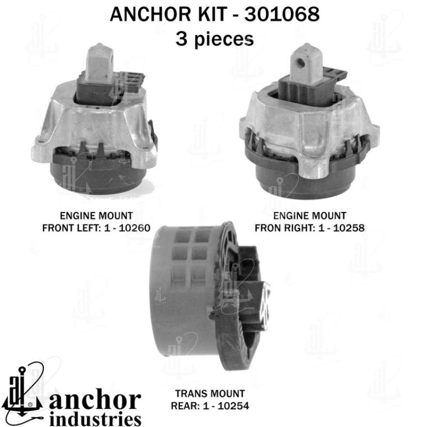 ANCHOR MOUNTS 301068 ENGINE MNT KIT
