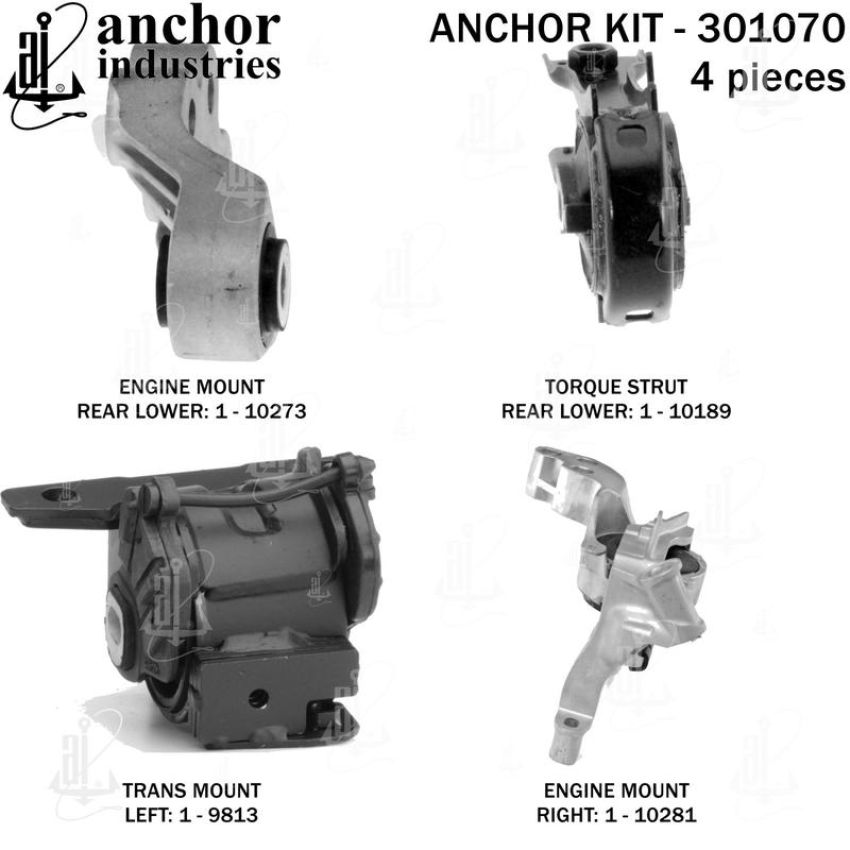 ANCHOR MOUNTS 301070 ENGINE MNT KIT