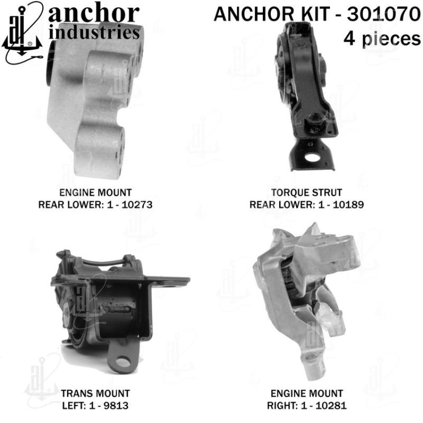 ANCHOR MOUNTS 301070 ENGINE MNT KIT