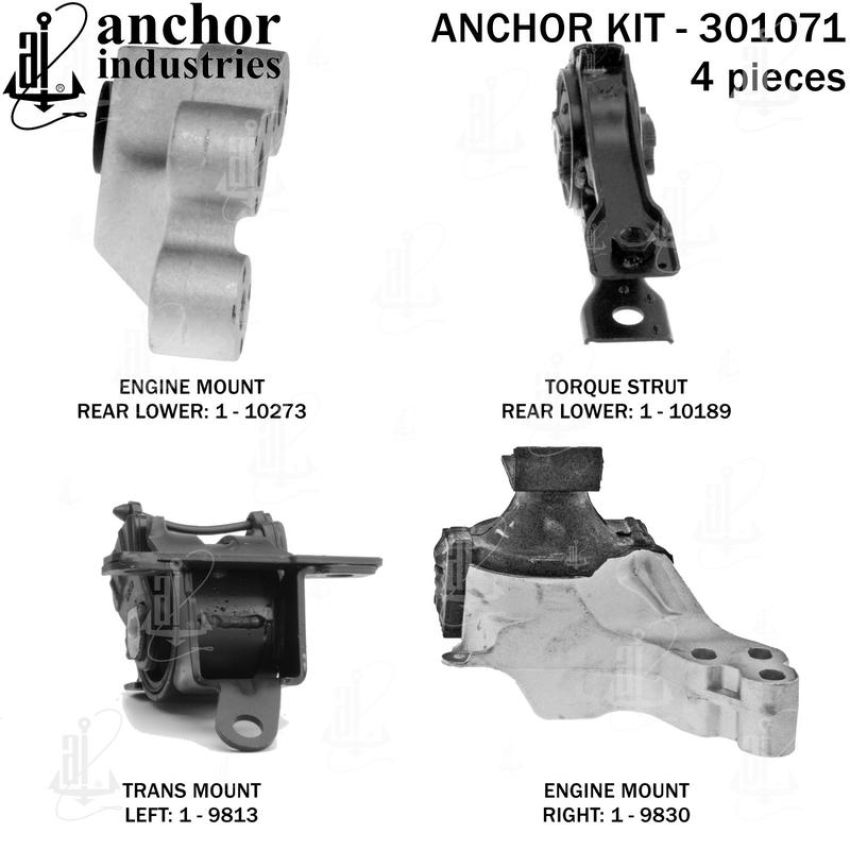 ANCHOR MOUNTS 301071 ENGINE MNT KIT