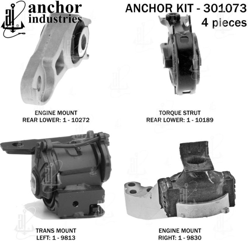 ANCHOR MOUNTS 301073 ENGINE MNT KIT