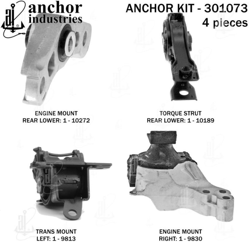 ANCHOR MOUNTS 301073 ENGINE MNT KIT