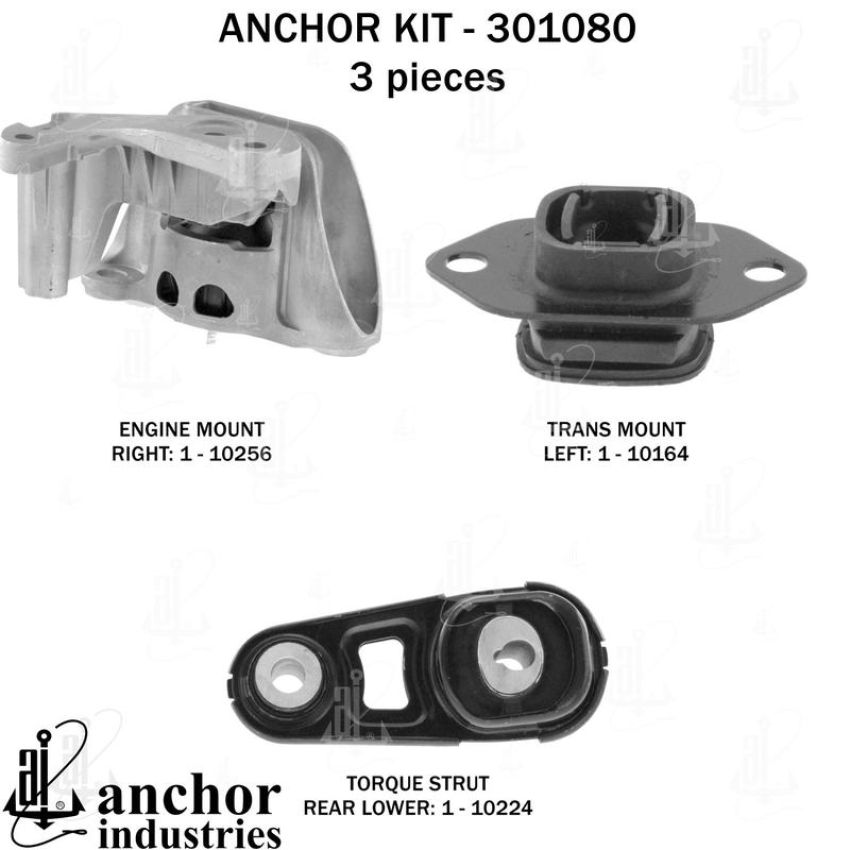 ANCHOR MOUNTS 301080 ENGINE MNT KIT