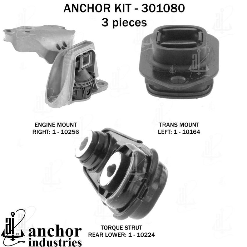 ANCHOR MOUNTS 301080 ENGINE MNT KIT