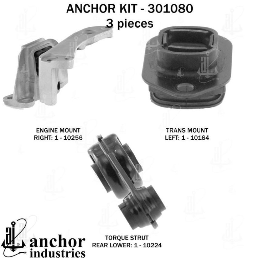 ANCHOR MOUNTS 301080 ENGINE MNT KIT