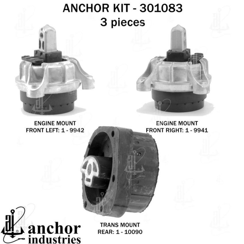 ANCHOR MOUNTS 301083 ENGINE MNT KIT