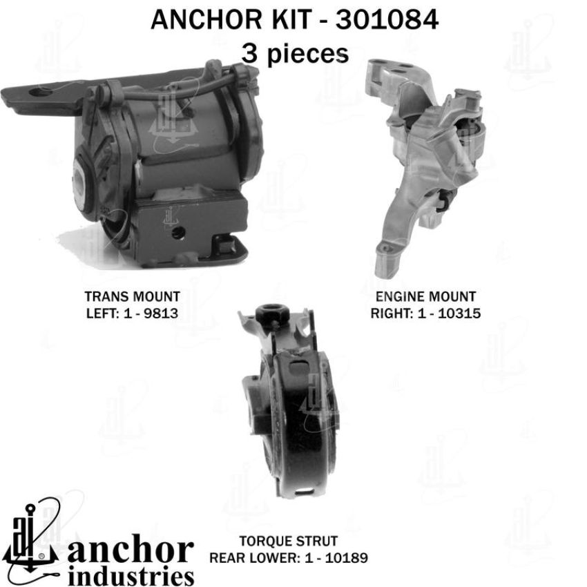 ANCHOR MOUNTS 301084 ENGINE MNT KIT