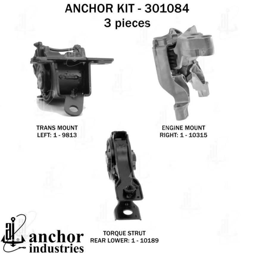 ANCHOR MOUNTS 301084 ENGINE MNT KIT