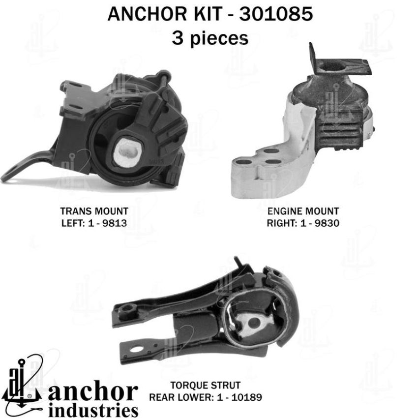ANCHOR MOUNTS 301085 ENGINE MNT KIT