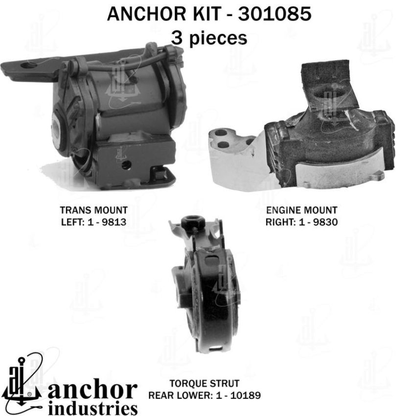 ANCHOR MOUNTS 301085 ENGINE MNT KIT