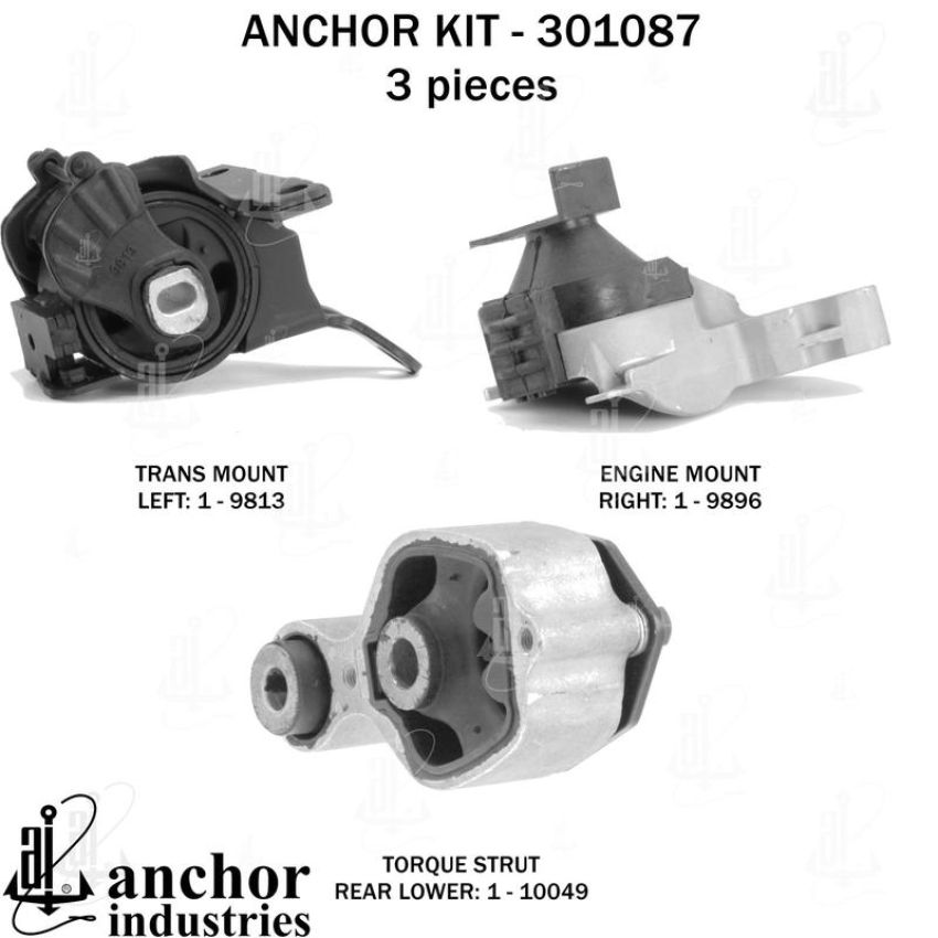 ANCHOR MOUNTS 301087 ENGINE MNT KIT