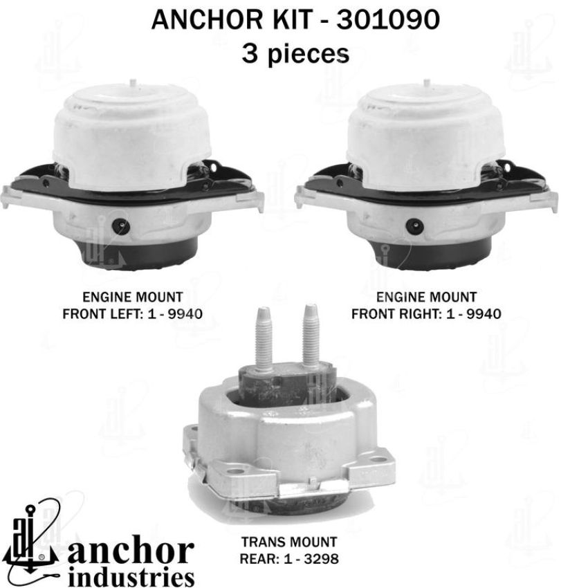 ANCHOR MOUNTS 301090 ENGINE MNT KIT