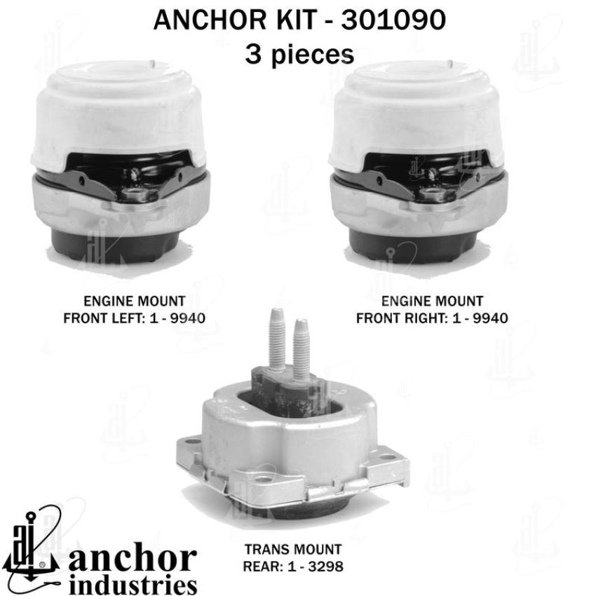 ANCHOR MOUNTS 301090 ENGINE MNT KIT