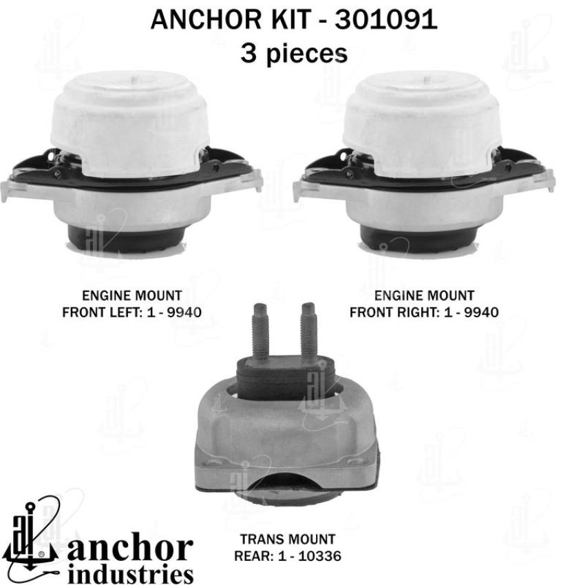 ANCHOR MOUNTS 301091 ENGINE MNT KIT