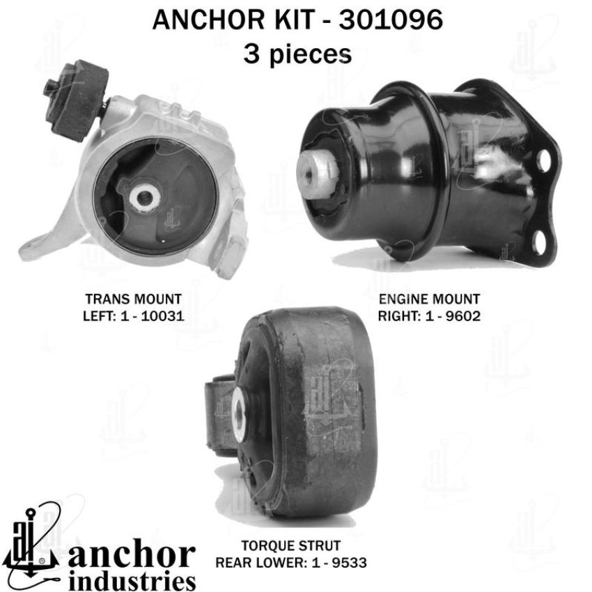 ANCHOR MOUNTS 301096 ENGINE MNT KIT