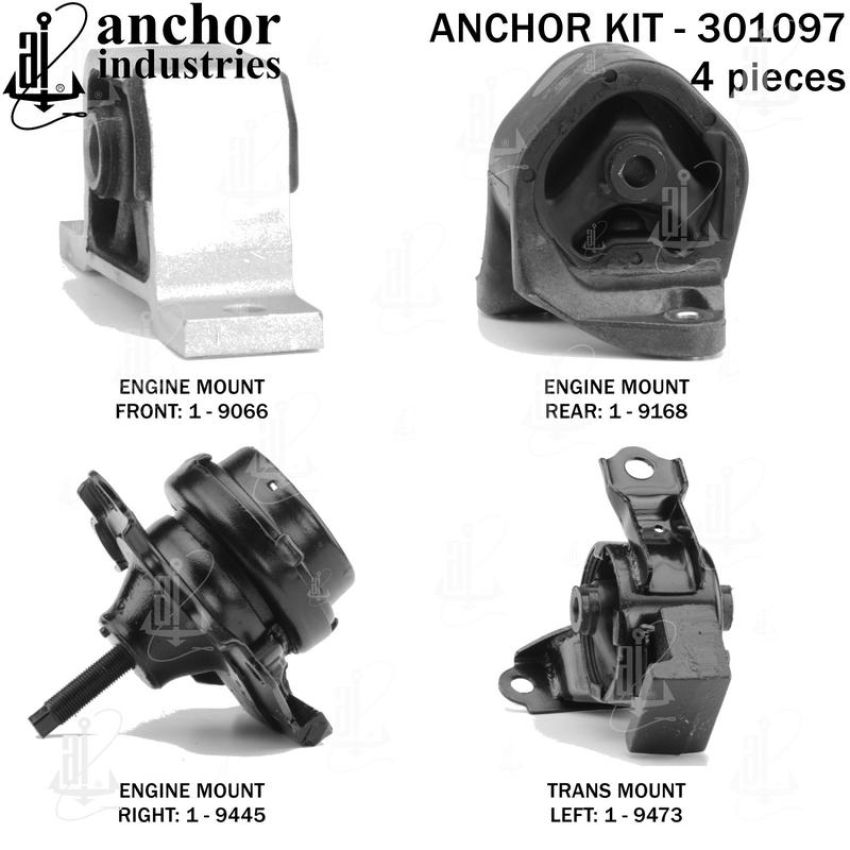 ANCHOR MOUNTS 301097 ENGINE MNT KIT